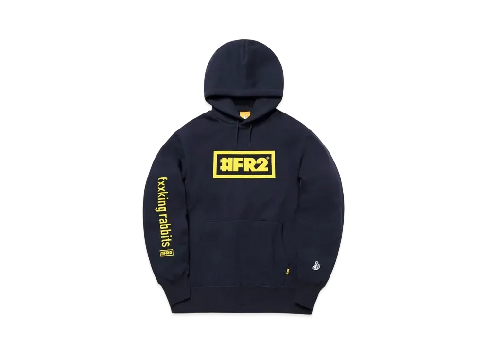 FR2 Box Logo Hoodie "Navy"