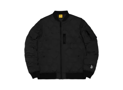FR2 Nylon Rabbits Quilting 2Way Bomber Jacket "Black"