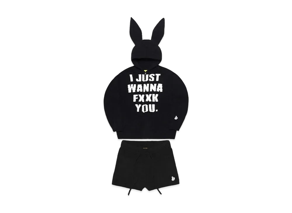FR2 Rabbit Pajamas Setup Women "Black"