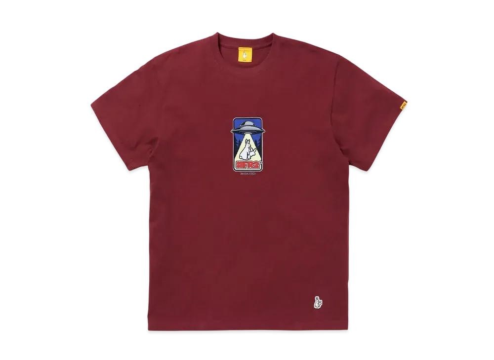 FR2 Rabbits Abducted By Ufo T-Shirt "Burgundy"