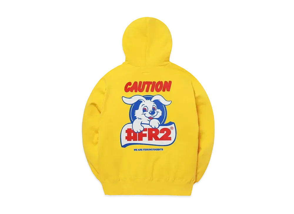 FR2 Caution Rabbit Hoodie "Yellow"