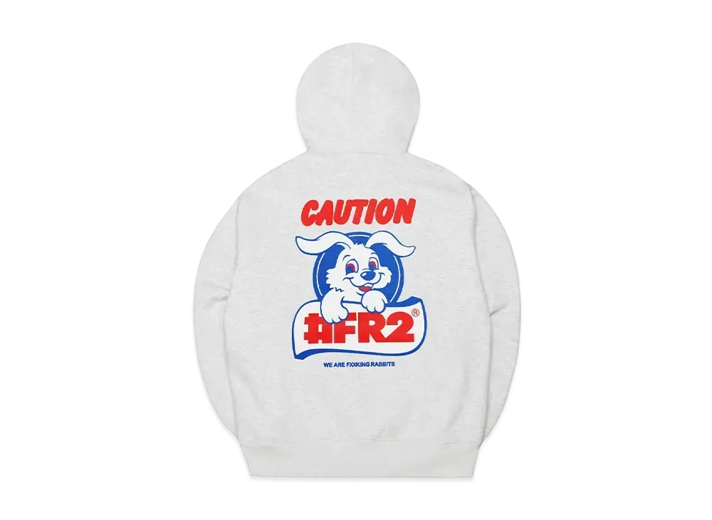 FR2 Caution Rabbit Hoodie "Ash"