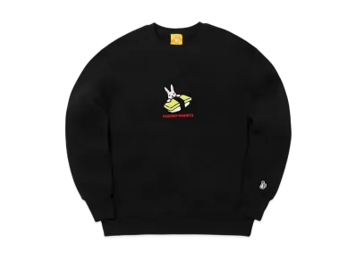FR2 Embroidery Egg Sushi Rabbit Sweatshirt "Black"