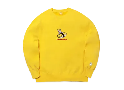 FR2 Embroidery Egg Sushi Rabbit Sweatshirt "Yellow"
