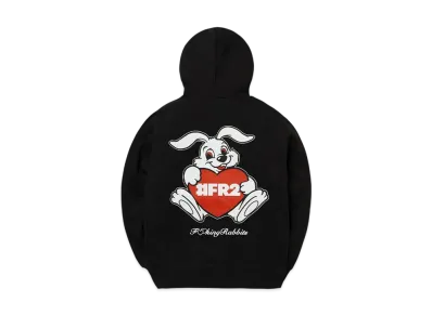 FR2 Heart Rabbit Hoodie "Black"