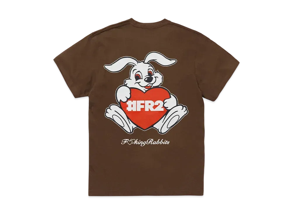 FR2 Heart Rabbit T-Shirt "Brown"