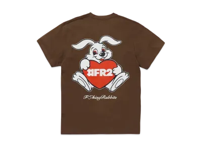 FR2 Heart Rabbit T-Shirt "Brown"