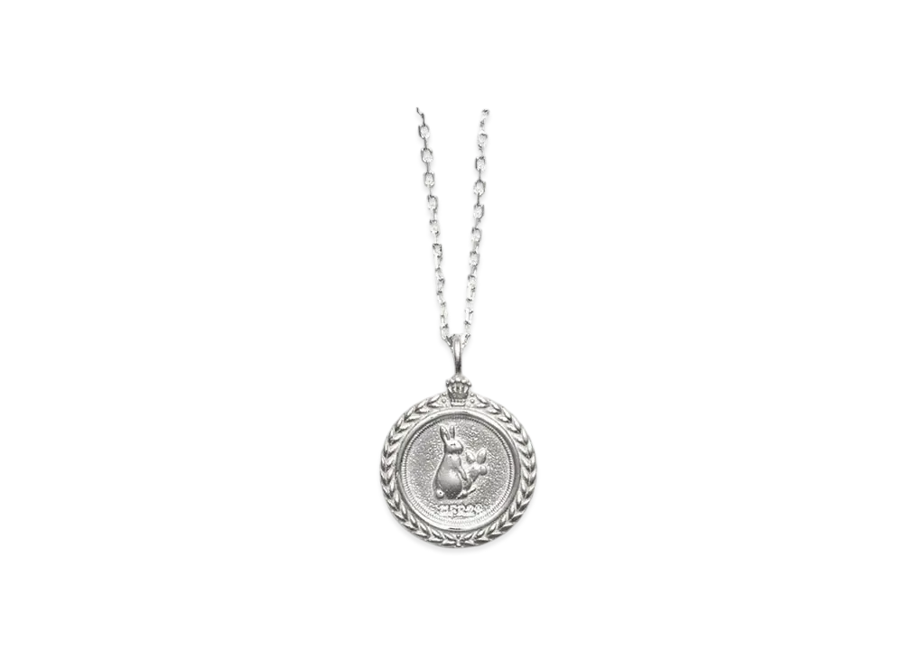 FR2 x Needis Collaboration With #Fr2 Rabbit Coin Necklace "Silver"