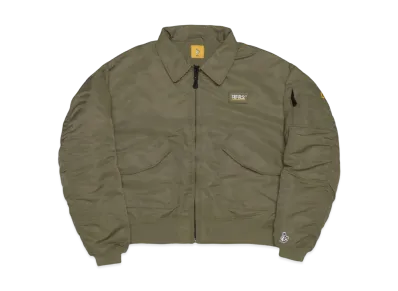 FR2 Embroidery Nylon Flight Jacket "Khaki"