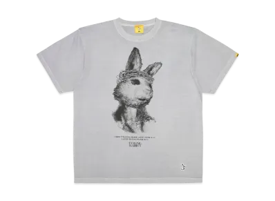 FR2 Rabbit Jesus Garment Dye T-shirt "Gray"