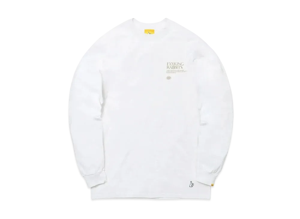 FR2 Embroidery Angel Long-Sleeve T-Shirt "White"