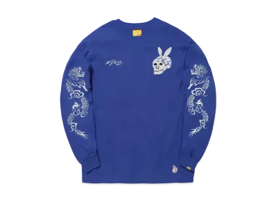 FR2 Embroidery Snake & Skull Longsleeve T-Shirt "Blue"