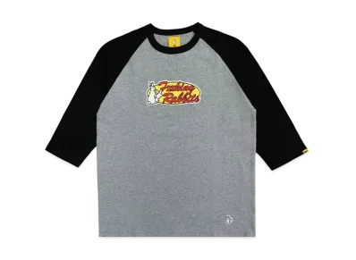 FR2 Rabbits Oval Logo Raglan-Sleeve T-Shirt "Black/Gray"