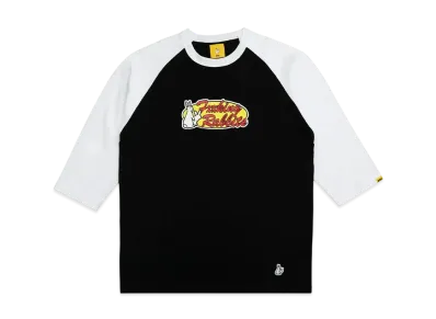 FR2 Rabbits Oval Logo Raglan-Sleeve T-Shirt "Black/White"