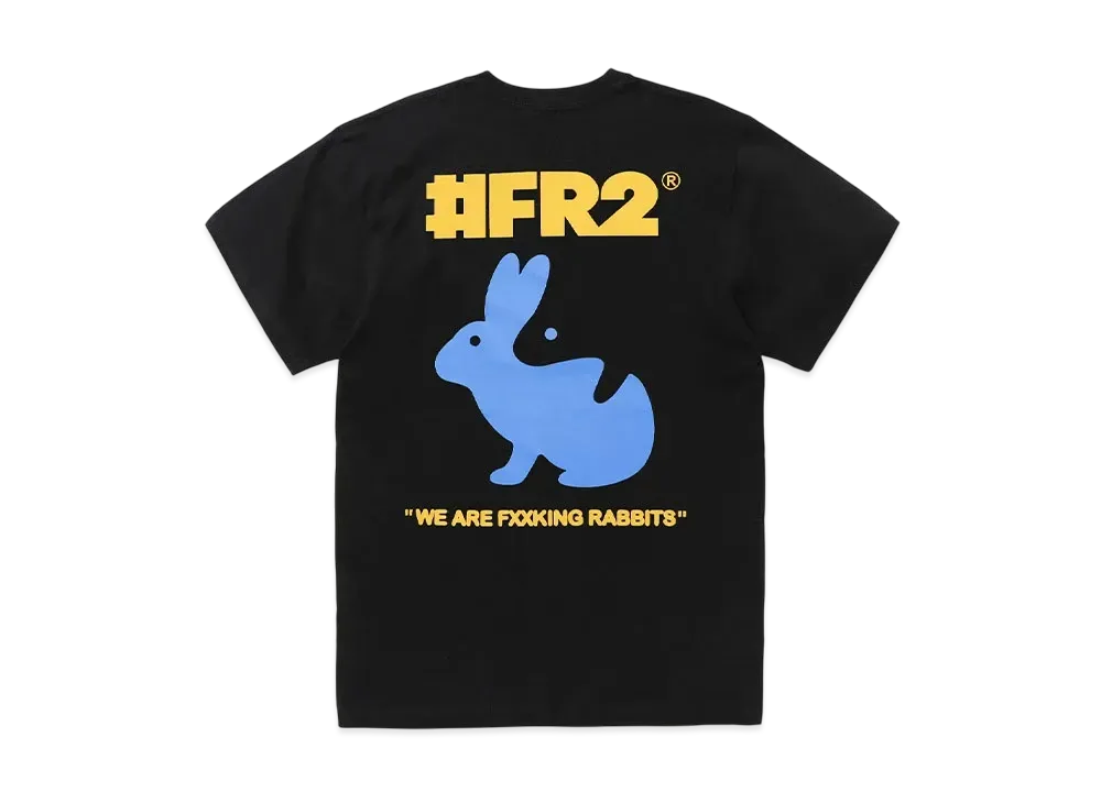 FR2 Trick Art Rabbit T-Shirt "Black"