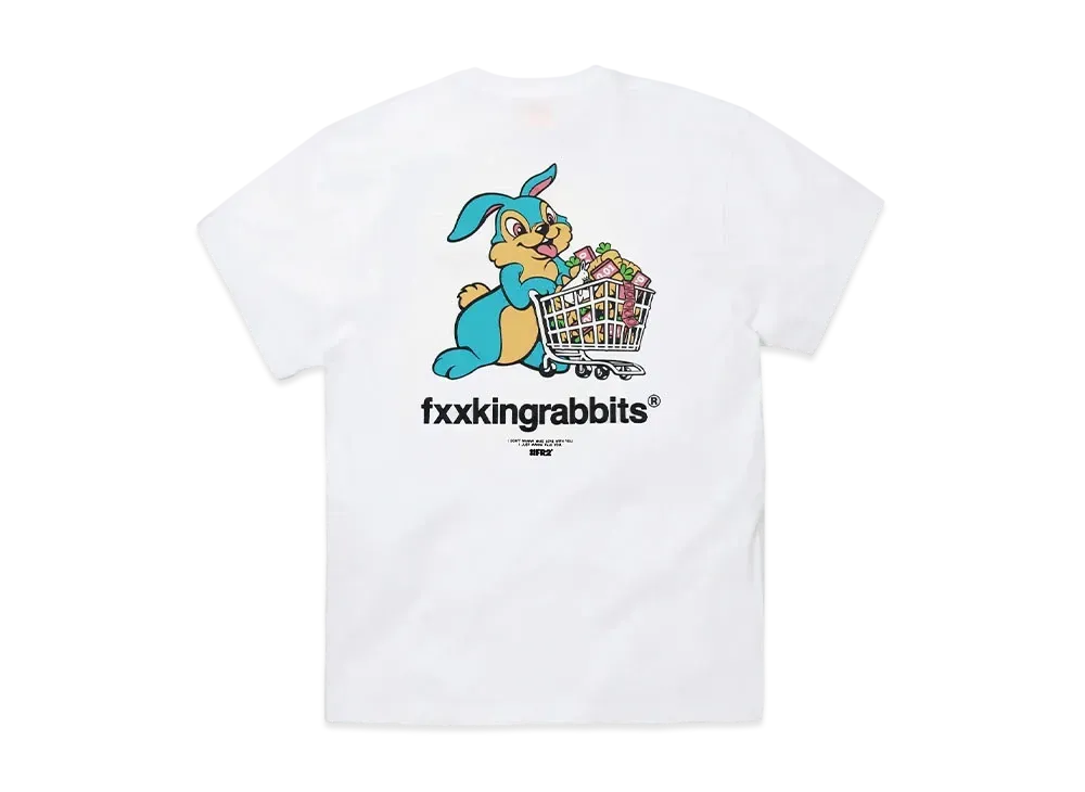 FR2 Rabbit With Shopping Cart T-Shirt "White"