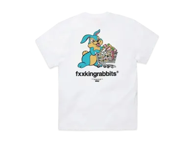 FR2 Rabbit With Shopping Cart T-Shirt "White"