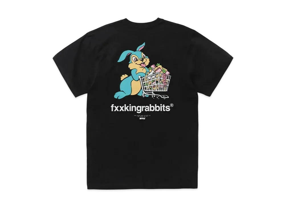 FR2 Rabbit With Shopping Cart T-Shirt "Black"
