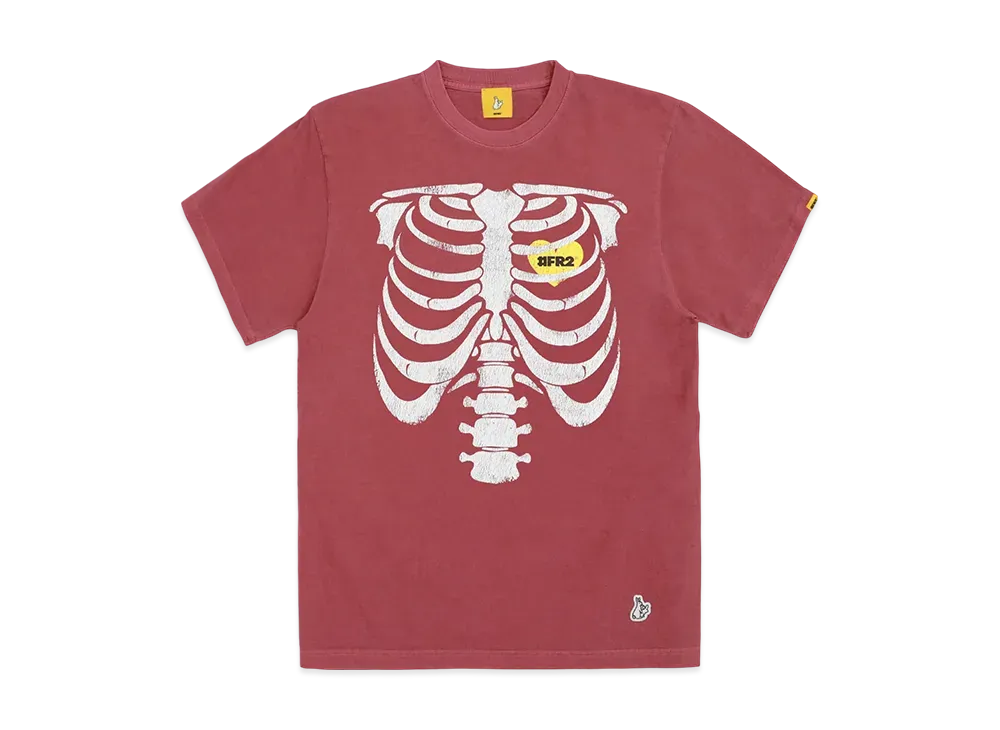 FR2 Bone Garment Dye T-Shirt "Red"