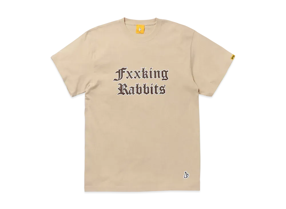 FR2 Fxxking Rabbits Logo T-Shirt "Sand Beige"