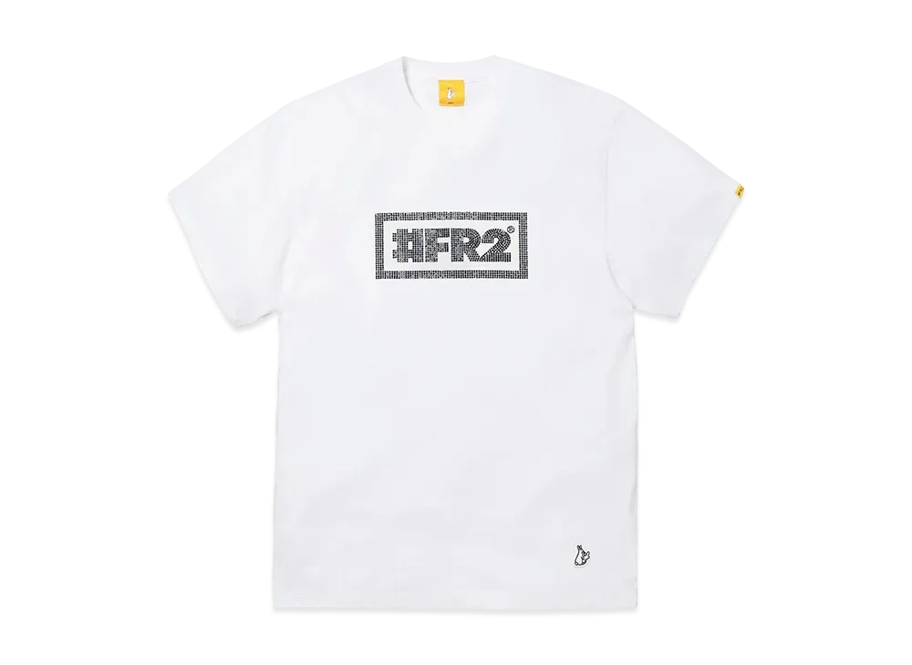 FR2 Rhinestone #Fr2 Box Logo T-Shirt "White"