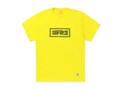 FR2 Rhinestone #Fr2 Box Logo T-Shirt "Yellow"