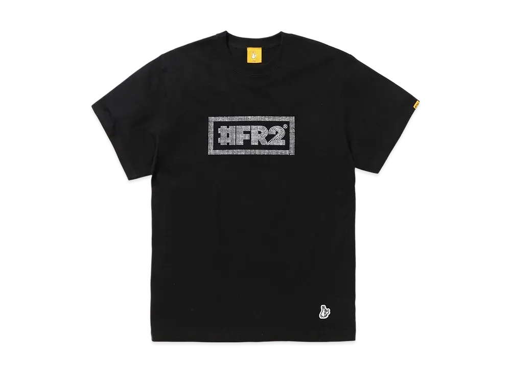 FR2 Rhinestone #Fr2 Box Logo T-Shirt "Black"