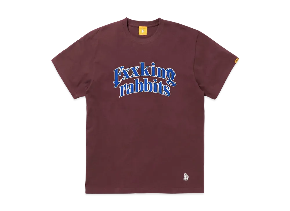 FR2 Fxxking Rabbits Arch Logo T-Shirt "Burgundy"