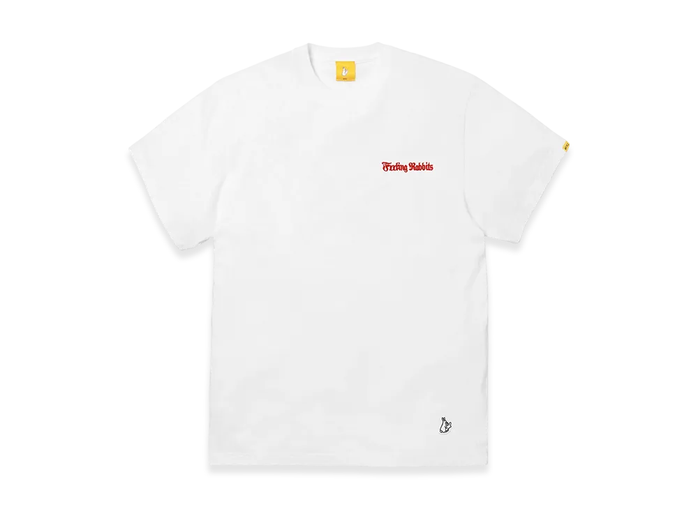 FR2 Cross Rabbits Tattoos Garment Dye T-shirt "White"