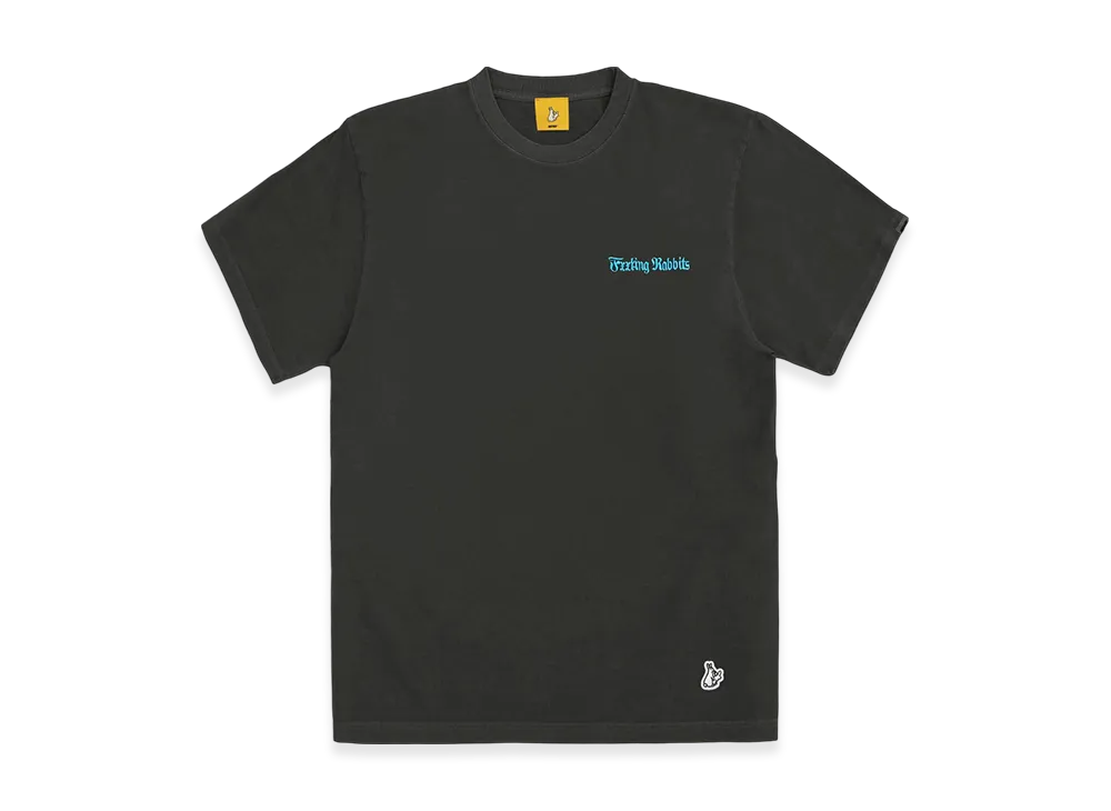 FR2 Cross Rabbits Tattoos Garment Dye T-shirt "Black"