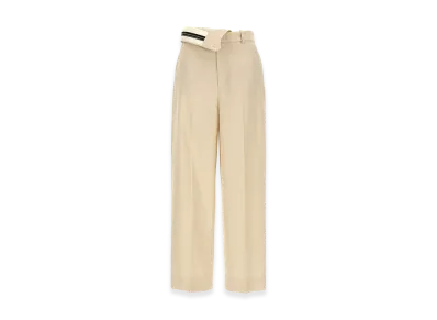 FENDI Women's Roma Gabardine Trousers "Beige"