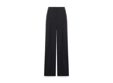 FENDI Women's Tailored Wool And Mohair Trousers "Black"