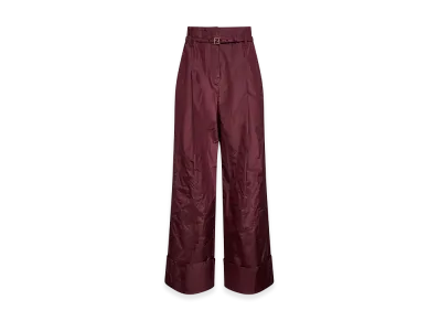 FENDI Women's Taffeta Pant "Burgundy"