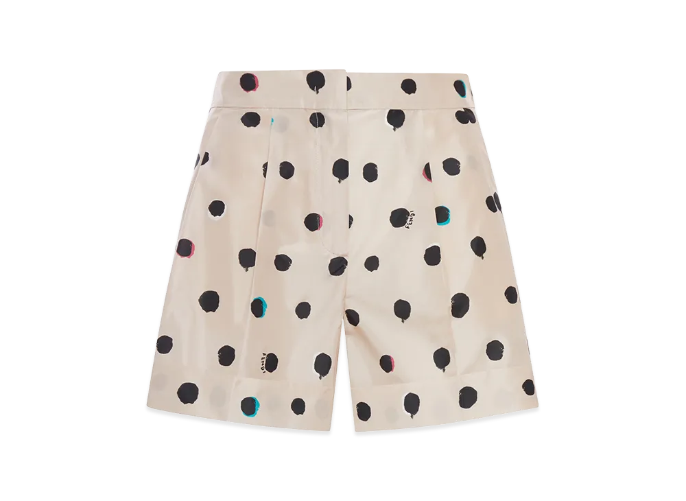 FENDI Women's Polka Dot Moth Shorts "Beige"