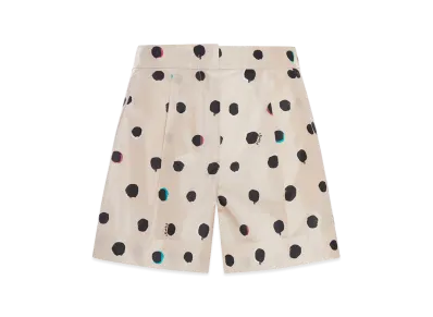 FENDI Women's Polka Dot Moth Shorts "Beige"