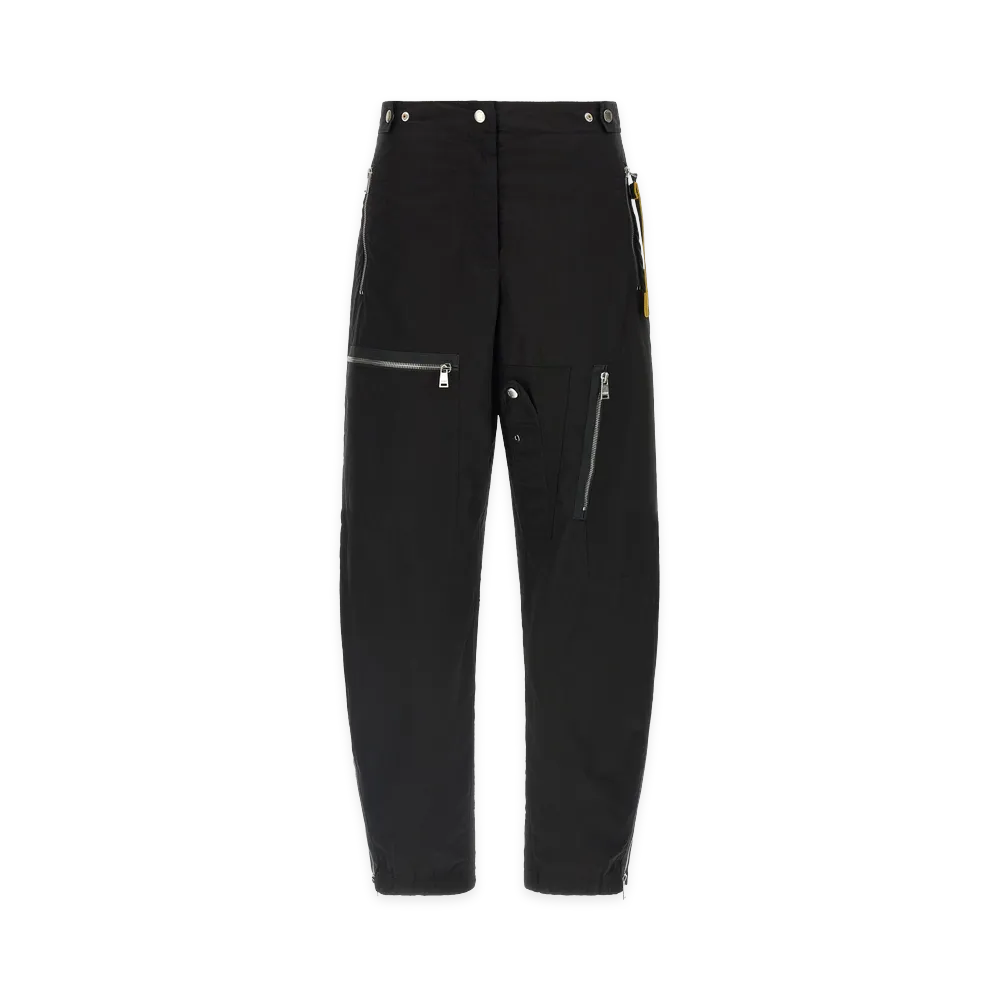 FENDI Women's Parachute Canvas Pants "Black"