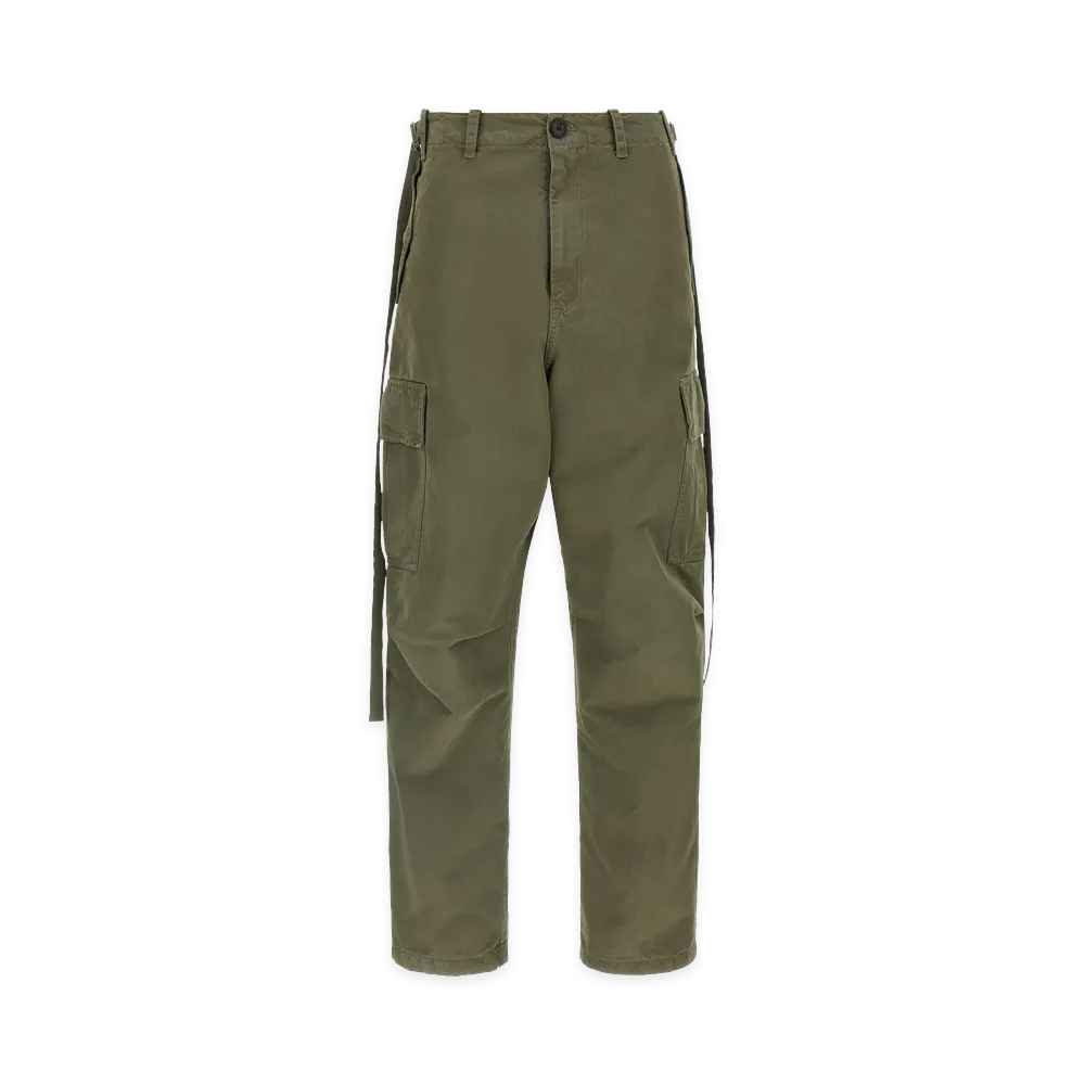 FENDI Women's Double Stitch Embroidery Pants "Green"