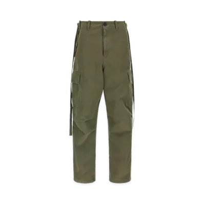 FENDI Women's Double Stitch Embroidery Pants "Green"