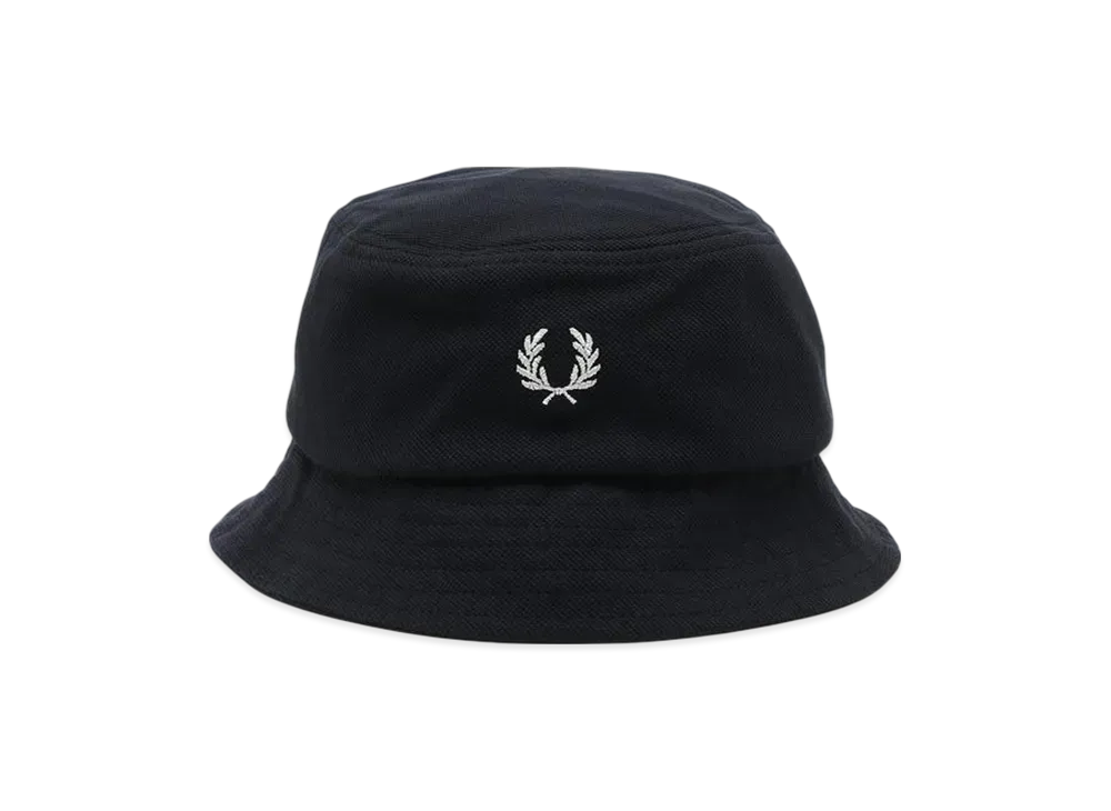 FRED PERRY Pique Bucket Hat Navy "Snow White"