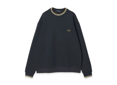FRED PERRY x BEAUTY&YOUTH Twin Tipped Crew Neck Sweatshirt "Navy"