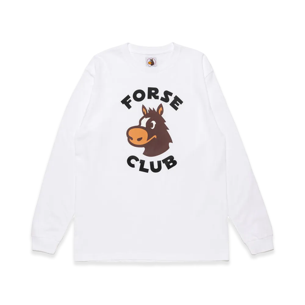 FORSE CLUB LS T-shirt "White"