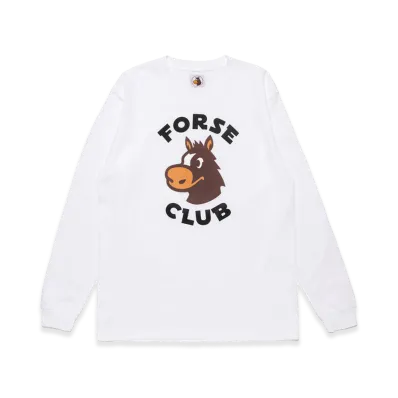 FORSE CLUB LS T-shirt "White"