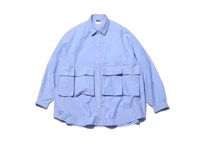 Freshservice Oxford Flap Pocket L/S Shirt "Blue"