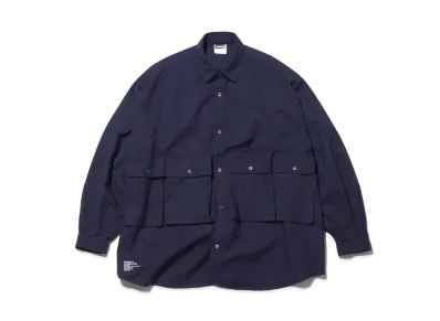 Freshservice Oxford Flap Pocket L/S Shirt "Navy"