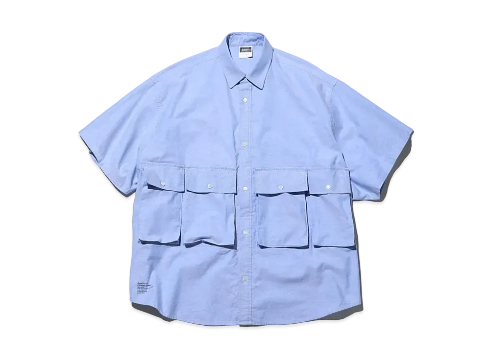 Freshservice Oxford Flap Pocket S/S Shirt "Blue"