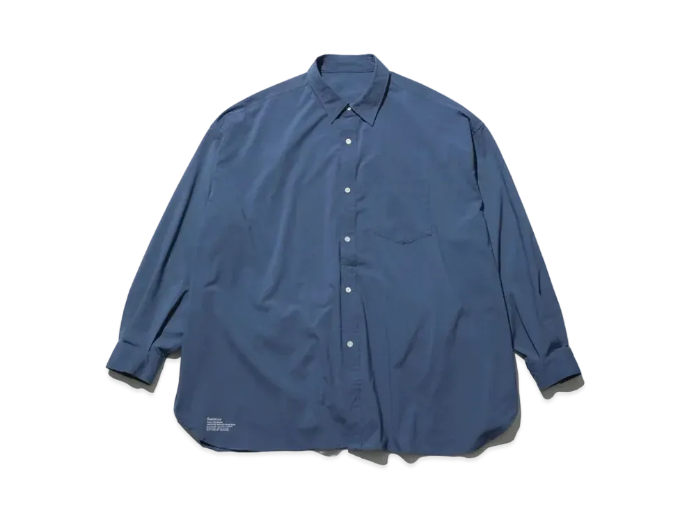 Freshservice Micro Typewriter Corporate L/S Regular Collar Shirt "Blue"