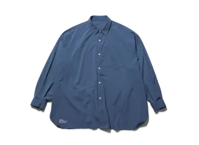 Freshservice Micro Typewriter Corporate L/S Regular Collar Shirt "Blue"