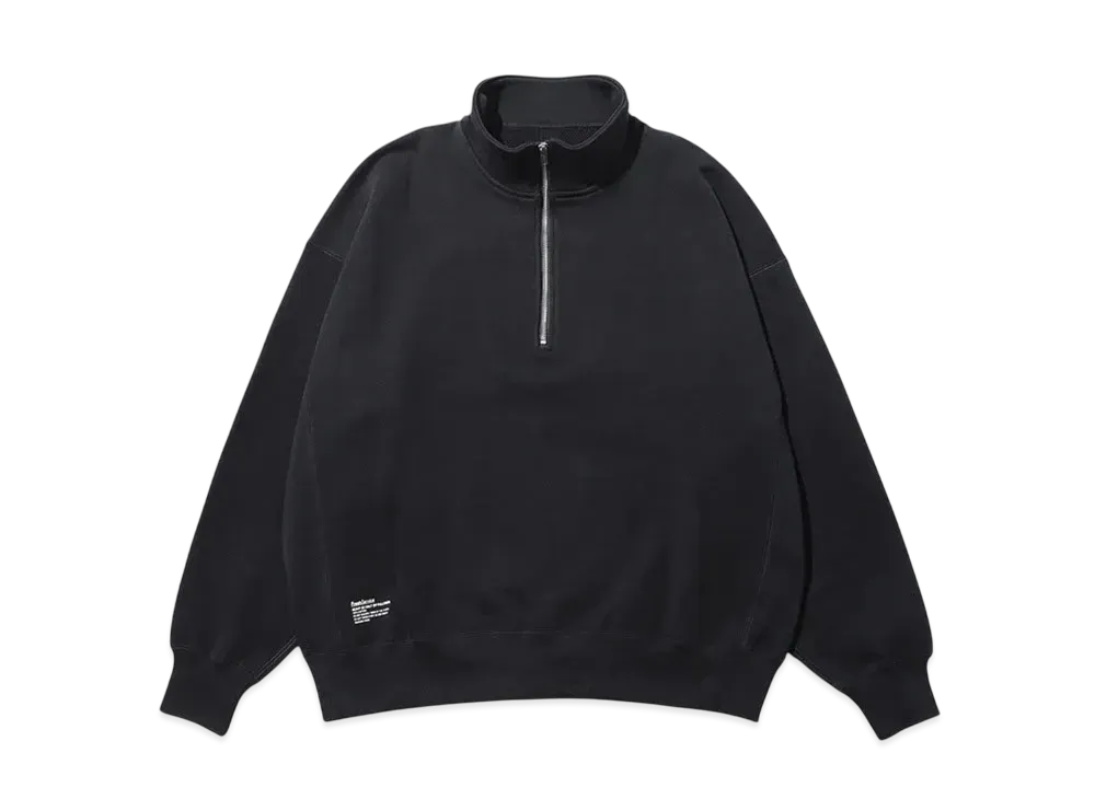 FreshService Heavy Oz Half Zip Pullover "Black"