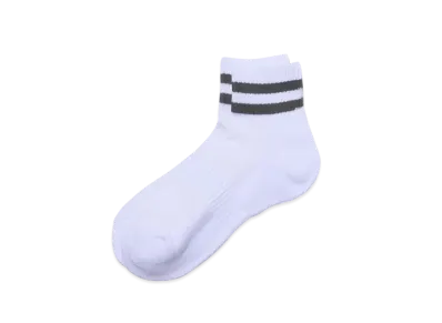 FreshService 2-Pack Line Short Socks "Gray"
