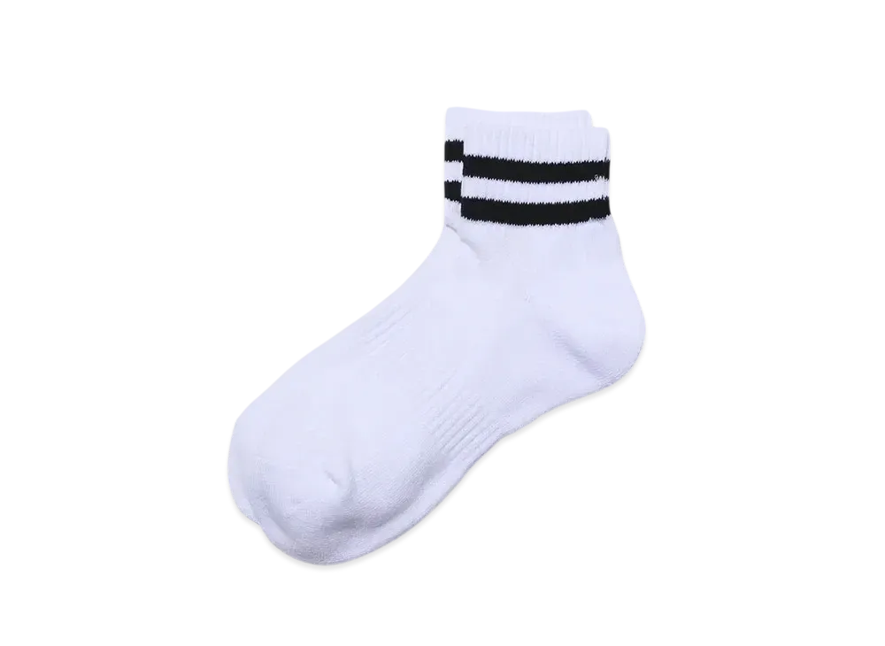 FreshService 2-Pack Line Short Socks "Black"